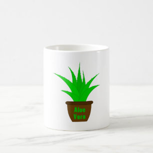 Aloe Vera with a Label Coffee Mug