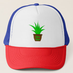 Aloe Vera with a Label Trucker Hat