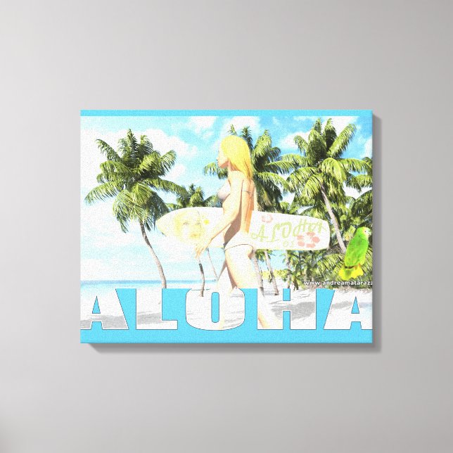 Aloha 01 canvas print (Front)
