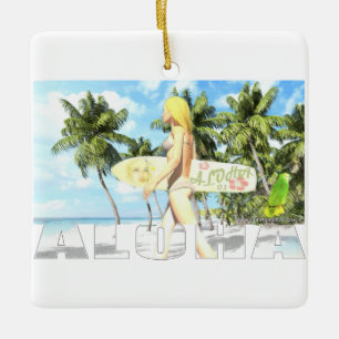 Aloha 01   ceramic ornament
