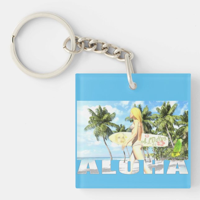 Aloha 01 key ring (Front)