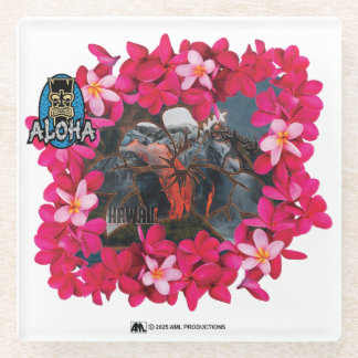 ALOHA 3 15 GLASS COASTER