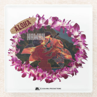ALOHA 45 VERSION 1 GLASS COASTER