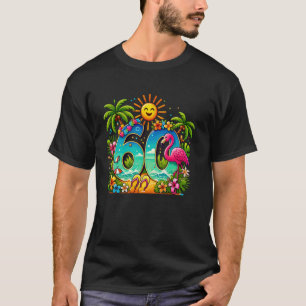 Aloha 60th Birthday Hawaiian Beach Hibiscus Tropic T-Shirt