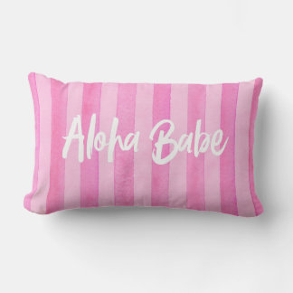 Aloha Babe Pink Pillow