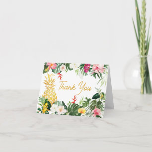 Aloha Baby Pineapple Baby Shower Thank You Card