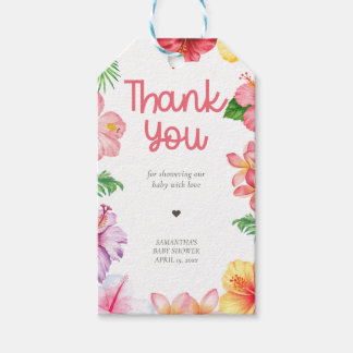 Aloha Baby Shower Favour Tags
