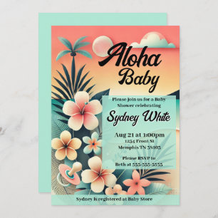Aloha Baby Shower Invitation