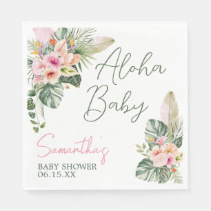 Aloha Baby Shower Napkin