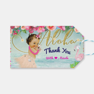 Aloha Baby Shower Retro Hawaiian Beach Party Favou Gift Tags