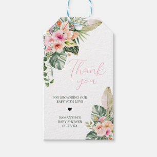 Aloha Baby Tropical Baby Shower Favour Tags