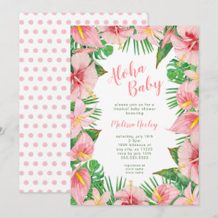 Aloha Baby, Tropical baby shower invitation