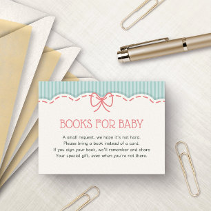 Aloha Baby Tropical Shower Books for Baby Enclosure Card