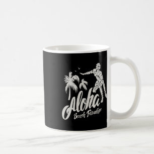 Aloha Beach Paradise Surf Surfing Coffee Mug