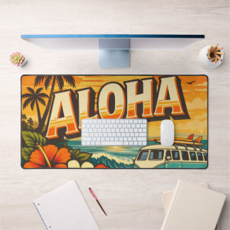 Aloha Beach Sunset Island Desk Mat