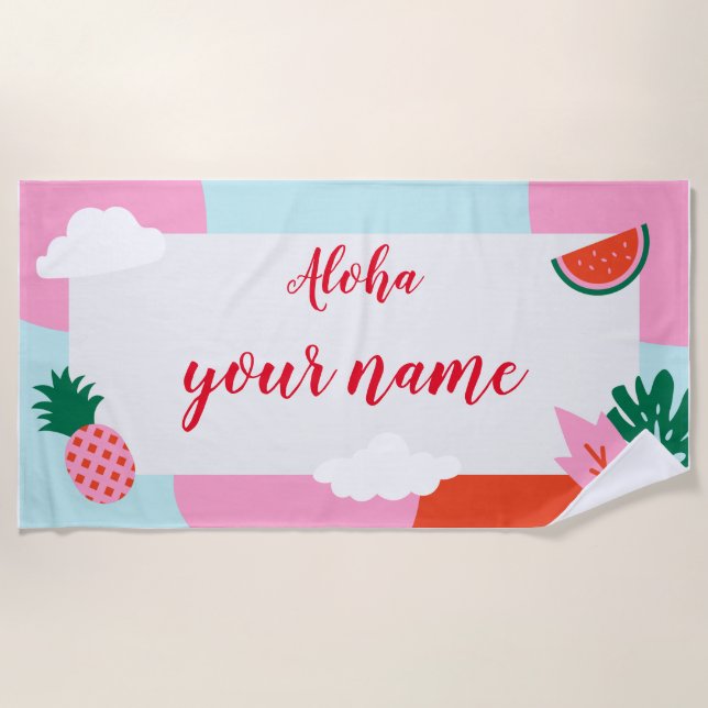 Aloha beach towel (Front)
