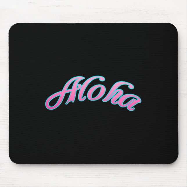 Aloha Beaches Funny Beach Coconut Umbrella Drink  Mouse Mat (Front)