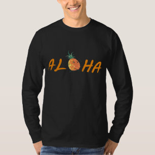Aloha Beaches Hawaii Hawaiian Pineapple Fruit Men T-Shirt