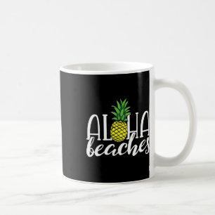 Aloha Beaches Hawaiian Bachelorette Party Pineappl Coffee Mug