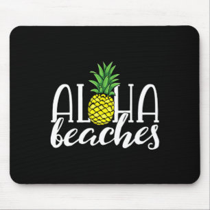 Aloha Beaches Hawaiian Bachelorette Party Pineappl Mouse Mat