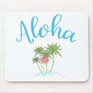 Aloha Beaches Hawaiian Style Summer Mouse Mat
