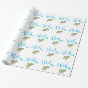 Aloha Beaches Hawaiian Style Summer Wrapping Paper