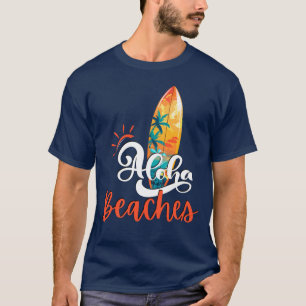 Aloha Beaches Men's Navy Blue T-Shirt