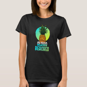 Aloha Beaches Tropical Hawaiian Summer Island Vaca T-Shirt