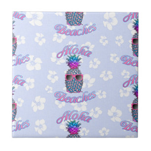 Aloha Beaches Tropical Pineapple Tile
