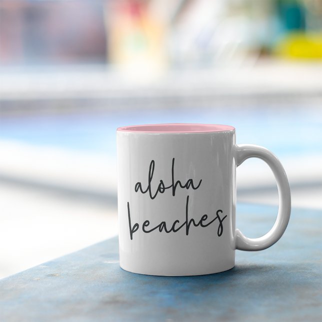 Aloha Beaches Two-Tone Coffee Mug (Creator Uploaded)