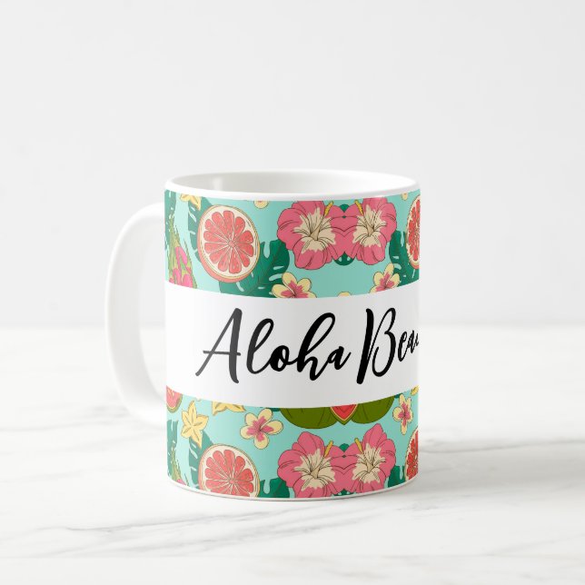 Aloha Beautiful Ceramic Mug (Front Left)