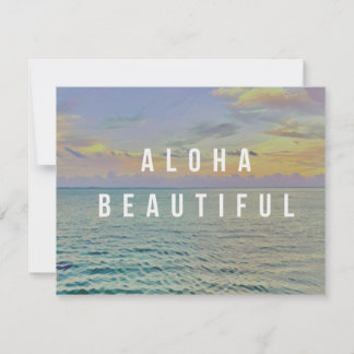 Aloha Beautiful Haena Greeting Card