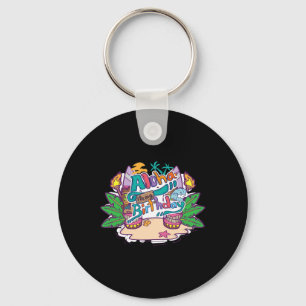 Aloha Birthday Hawaii Hawaiian Vacation Key Ring