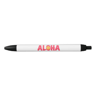 Aloha Black Ink Pen
