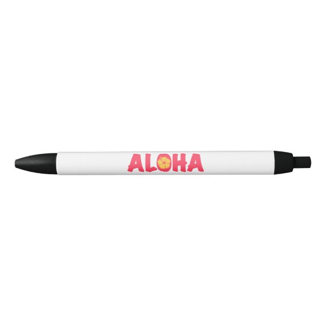 Aloha Black Ink Pen (Front)