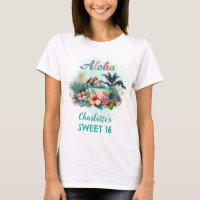 Aloha Boho Tropical Island Beach Summer Sweet 16