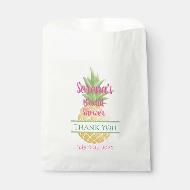 Aloha Bride Pineapple Favour Bags (Front)