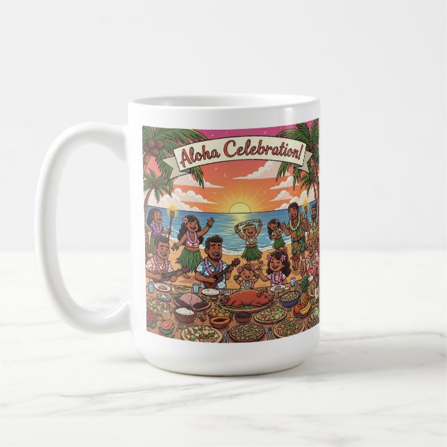 Aloha Celebration Coffee Mug (Left)