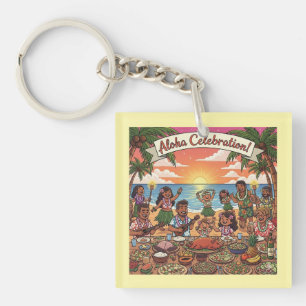 Aloha Celebration Key Ring