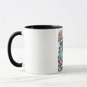 Aloha Christmas Hawaii Santa Surfing Tropical Mug