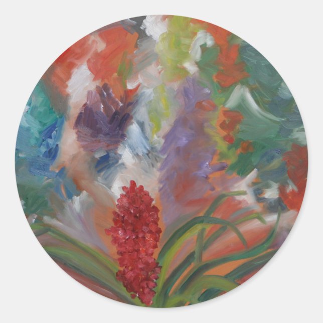 Aloha Classic Round Sticker (Front)