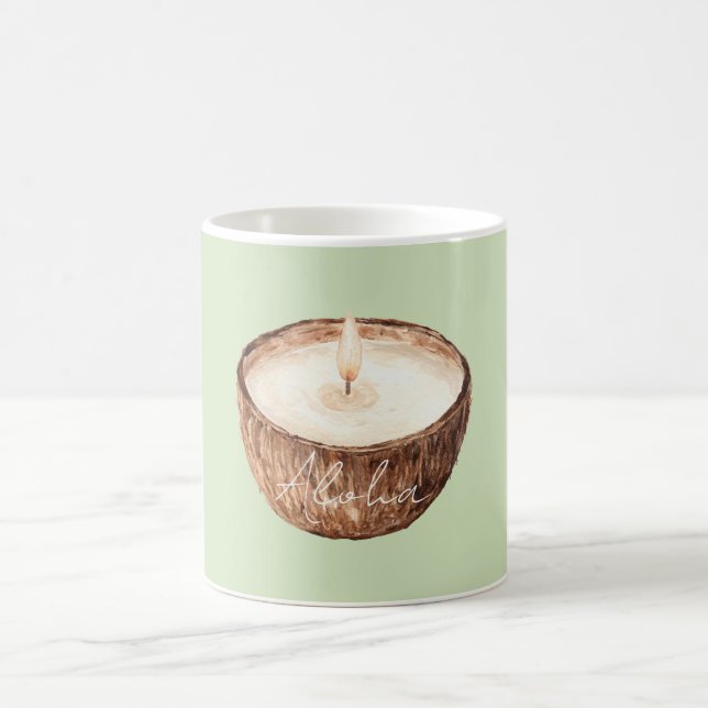 Aloha Coconut Candle Coffee Mug (Center)
