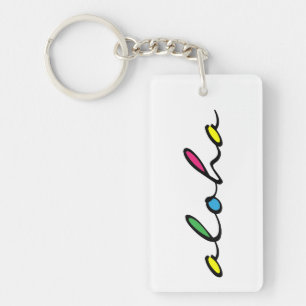 ALOHA colourful Key Ring