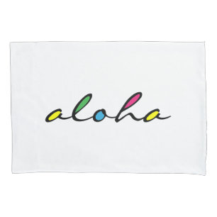 ALOHA colourful Pillowcase