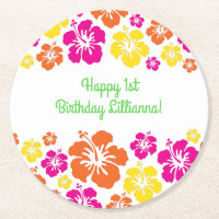 Aloha Cute Hawaiian Kid's 1st Birthday Party Theme