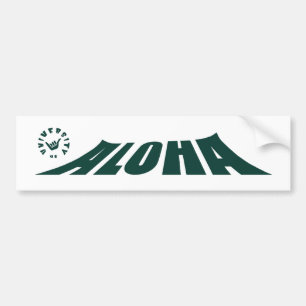 Aloha DH WHITE (2).jpg Bumper Sticker