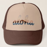 Aloha Diamond Head Trucker Hat<br><div class="desc">Aloha Diamond Head Silhouette</div>