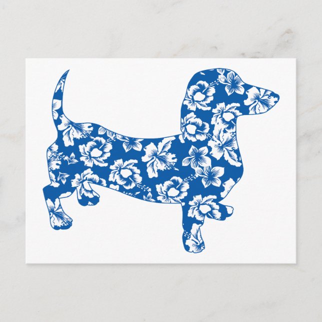 Aloha Doxie Dachshund Postcard (Front)