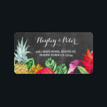 Aloha Elegant Address Wedding Labels Stickers Luau<br><div class="desc">Aloha Floral Stickers Address Labels - Perfect for weddings or other occasions.</div>