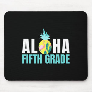 Aloha Fifth Grade Back To School Kids Teachers Gif Mouse Mat